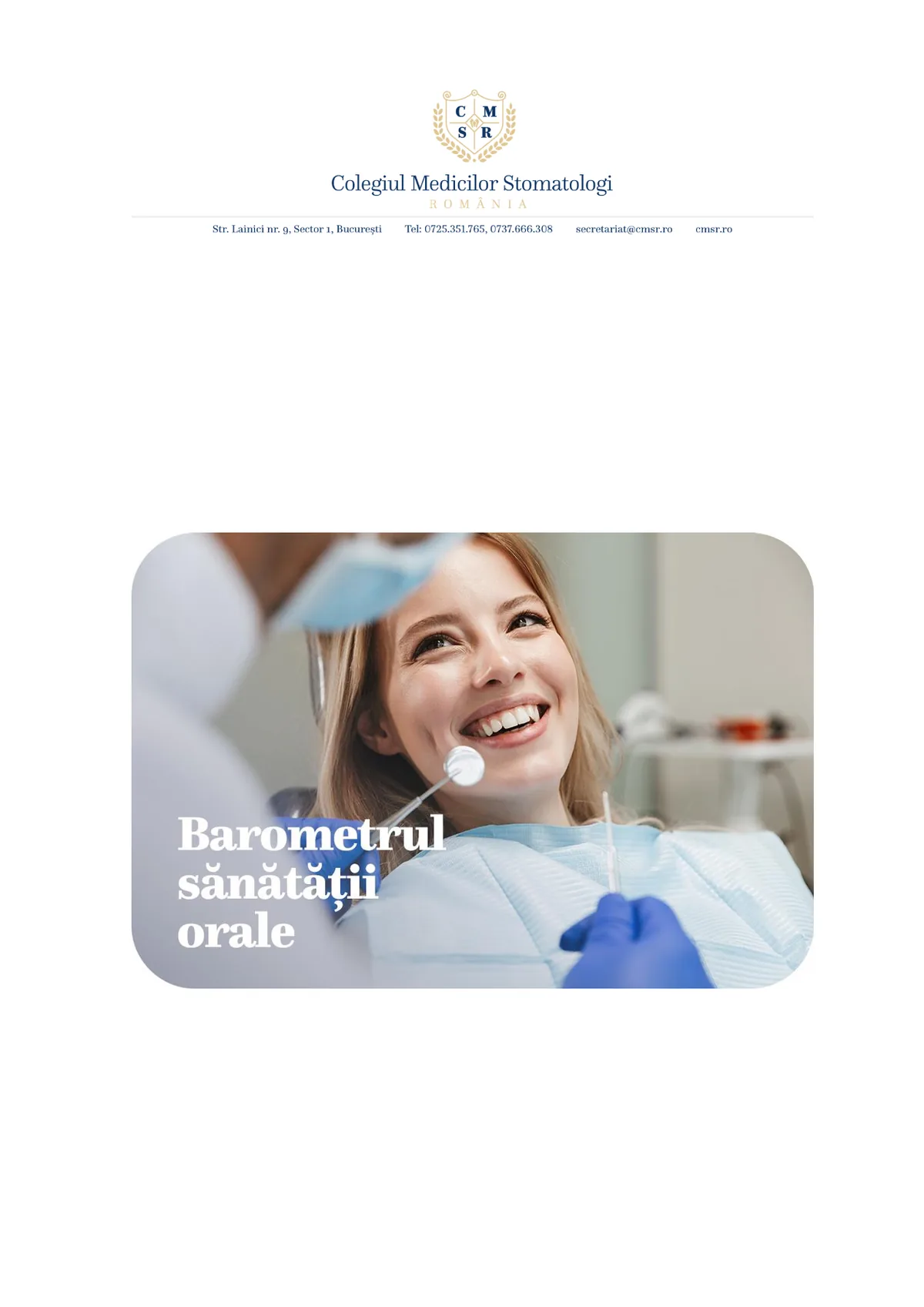 Barometrul sănătății orale