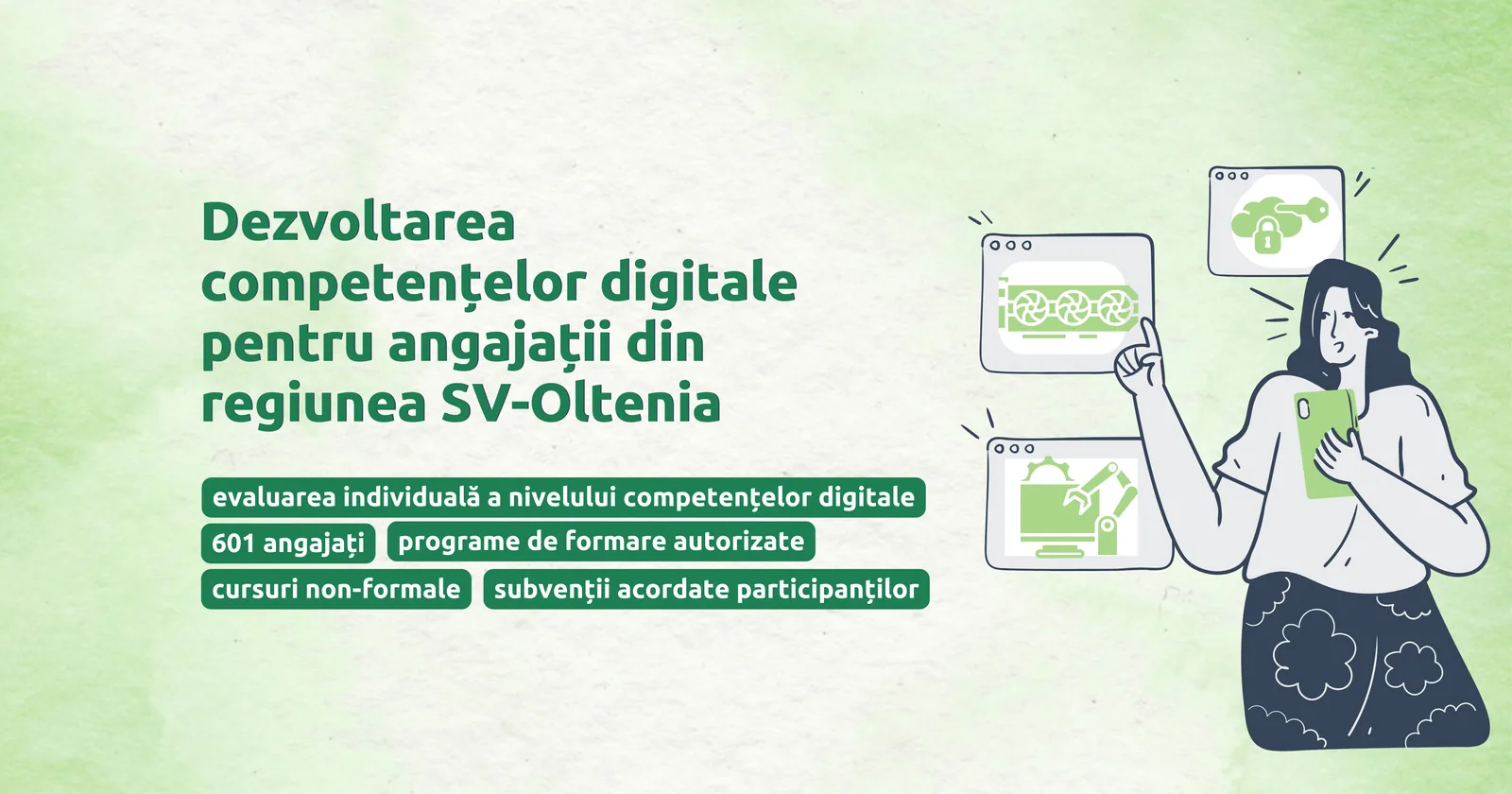 Dezvoltarea competențelor digitale pentru angajații din regiunea SV-Oltenia