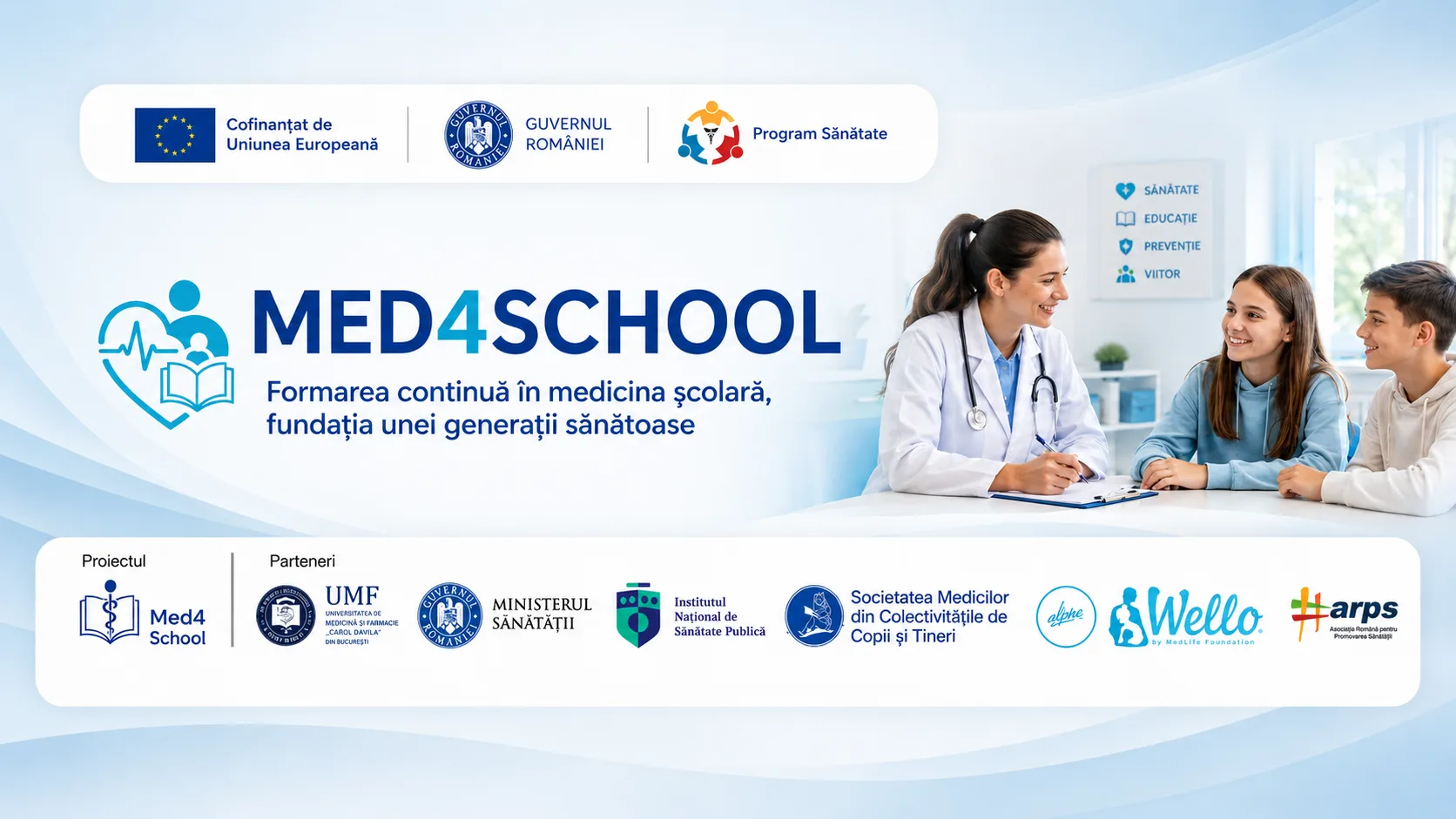 MED4SCHOOL – Formarea continuă în medicina școlară, fundația unei generații sănătoase